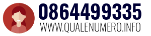 Numero di telefono 0864499335 0864499335
