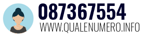 Numero di telefono 087367554 087367554