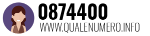Numero di telefono 0874400 0874400