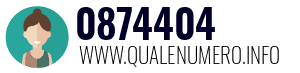 Numero di telefono 0874404 0874404
