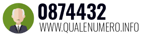 Numero di telefono 0874432 0874432