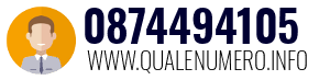 Numero di telefono 0874494105 0874494105
