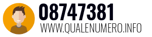 Numero di telefono 08747381 08747381