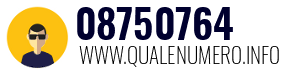 Numero di telefono 08750764 08750764