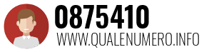 Numero di telefono 0875410 0875410
