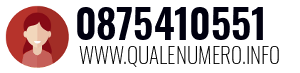 Numero di telefono 0875410551 0875410551