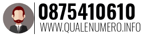 Numero di telefono 0875410610 0875410610