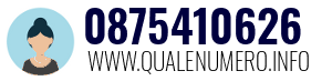 Numero di telefono 0875410626 0875410626