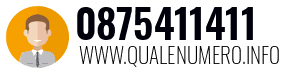 Numero di telefono 0875411411 0875411411