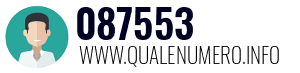 Numero di telefono 087553 087553