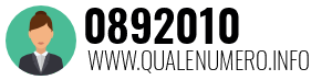 Numero di telefono 0892010 0892010