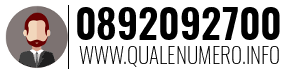 Numero di telefono 0892092700 0892092700