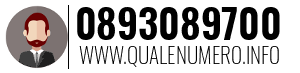 Numero di telefono 0893089700 0893089700