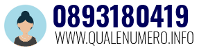 Numero di telefono 0893180419 0893180419