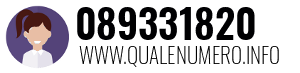 Numero di telefono 089331820 089331820