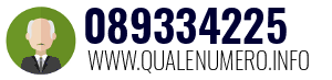 Numero di telefono 089334225 089334225