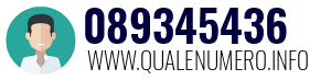 Numero di telefono 089345436 089345436