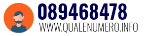 Numero di telefono 089468478 089468478