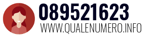 Numero di telefono 089521623 089521623
