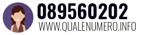 Numero di telefono 089560202 089560202