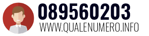 Numero di telefono 089560203 089560203