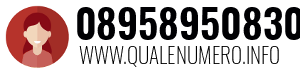 Numero di telefono 08958950830 08958950830
