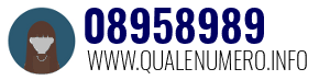 Numero di telefono 08958989 08958989