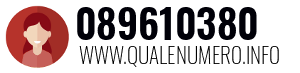 Numero di telefono 089610380 089610380