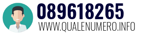 Numero di telefono 089618265 089618265