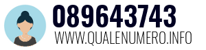 Numero di telefono 089643743 089643743