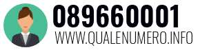 Numero di telefono 089660001 089660001