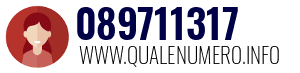 Numero di telefono 089711317 089711317