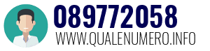 Numero di telefono 089772058 089772058