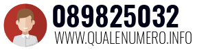 Numero di telefono 089825032 089825032