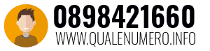 Numero di telefono 0898421660 0898421660