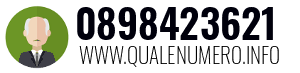 Numero di telefono 0898423621 0898423621