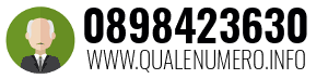 Numero di telefono 0898423630 0898423630