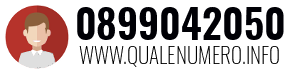 Numero di telefono 0899042050 0899042050