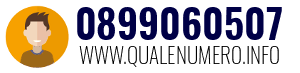 Numero di telefono 0899060507 0899060507