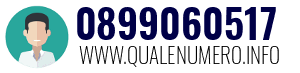 Numero di telefono 0899060517 0899060517