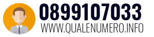 Numero di telefono 0899107033 0899107033