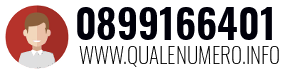 Numero di telefono 0899166401 0899166401