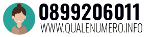 Numero di telefono 0899206011 0899206011