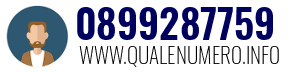 Numero di telefono 0899287759 0899287759