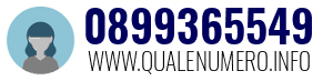 Numero di telefono 0899365549 0899365549