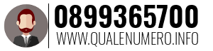 Numero di telefono 0899365700 0899365700