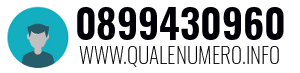 Numero di telefono 0899430960 0899430960