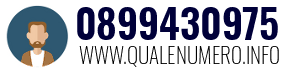 Numero di telefono 0899430975 0899430975