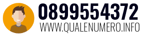 Numero di telefono 0899554372 0899554372