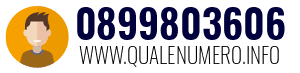 Numero di telefono 0899803606 0899803606